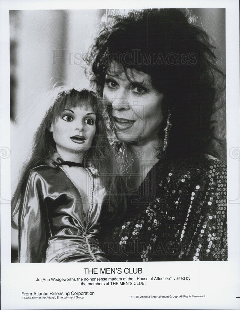 1986 Press Photo Ann Wedgeworth Stars In &quot;The Men&#39;s Club&quot; - Historic Images