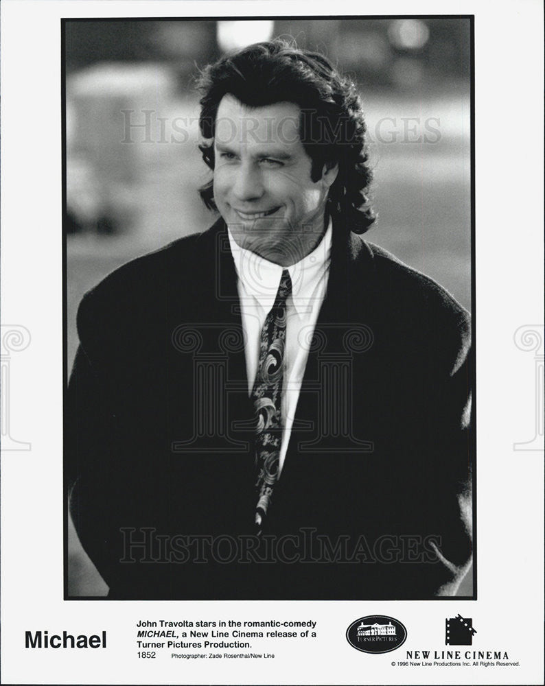 1996 Press Photo John Travolta Stars In Romantic Comedy &quot;Michael&quot; - Historic Images