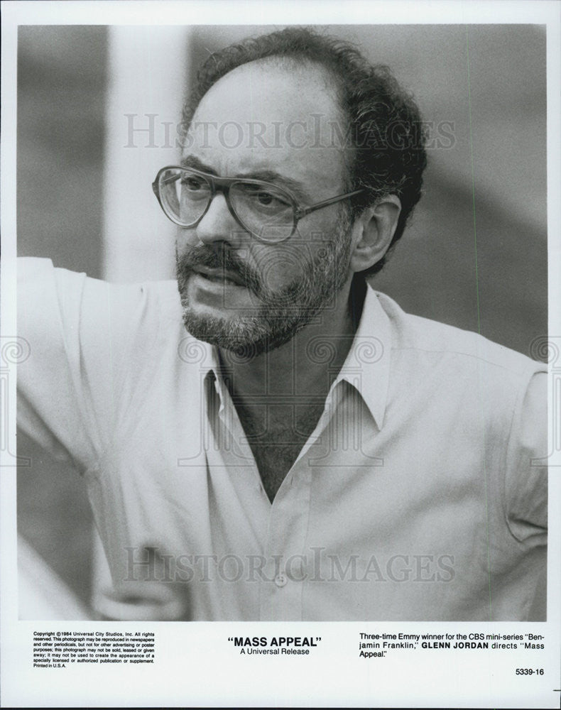 1984 Press Photo Glenn Jordan Directs Universal Pictures Movie Mass Appeal - Historic Images