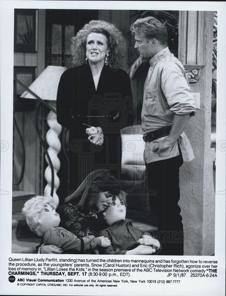 1987 Press Photo Judy Parfitt,Carol Huston,Christopher Rich - Historic Images