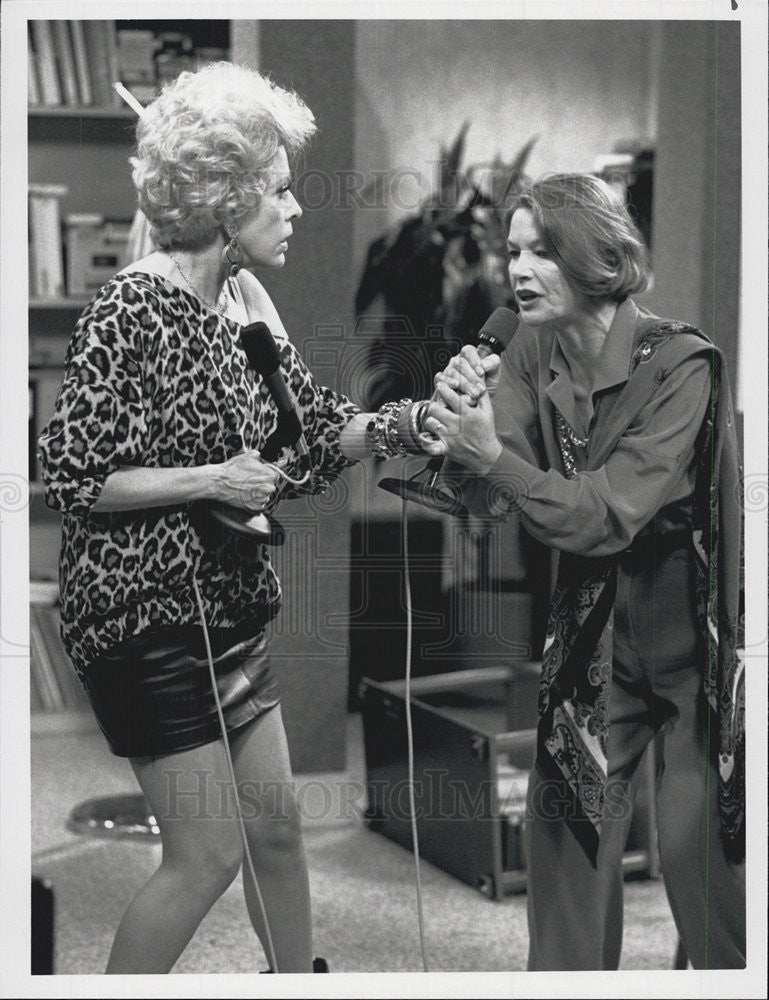 1990 Press Photo Carol Burnett, Glenda Jackson, Carol &amp; Company - Historic Images