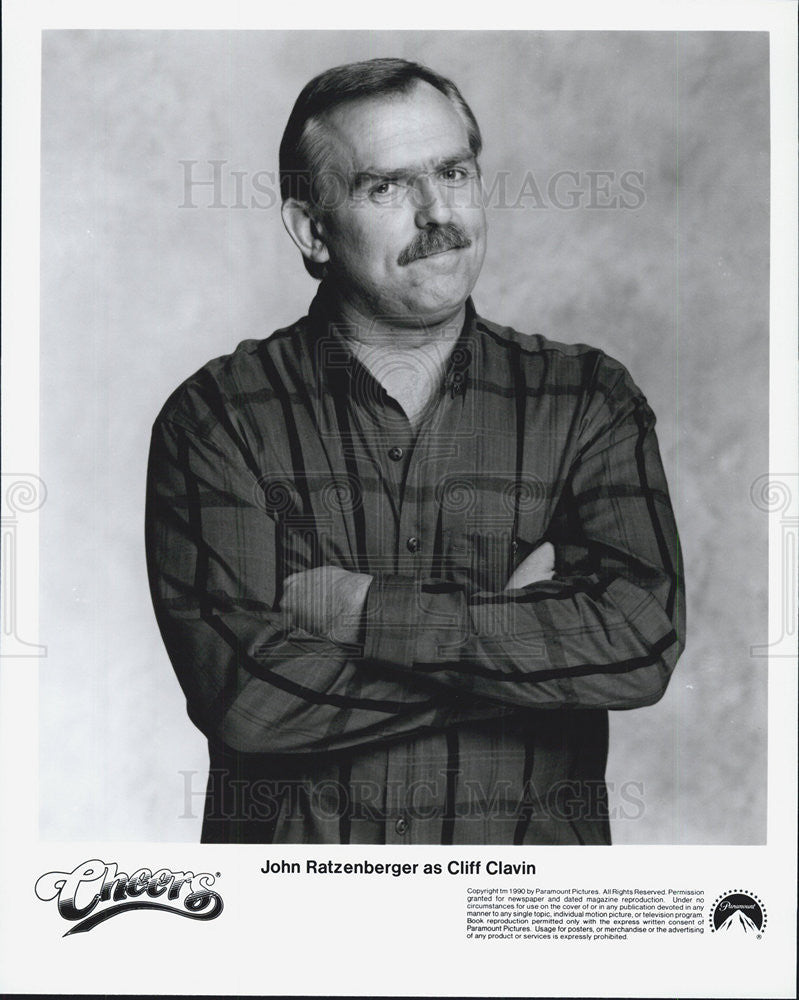 1990 Press Photo John Ratzenberger, Cheers - Historic Images