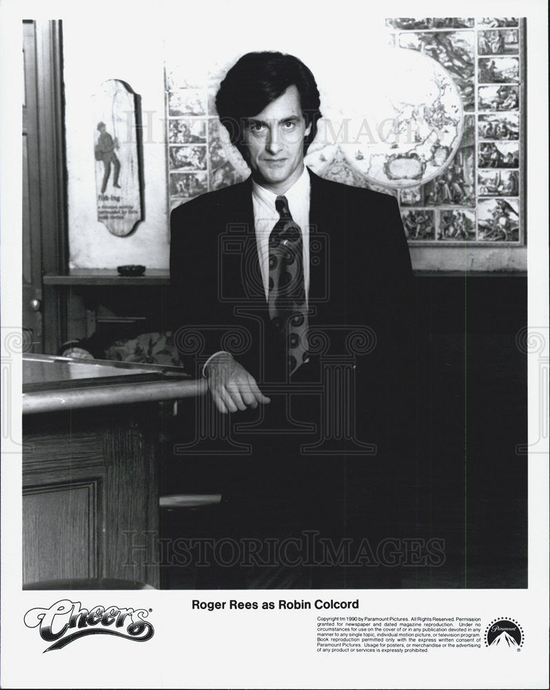 Roger Rees, Cheers 1990 vintage promo photo print - Historic Images