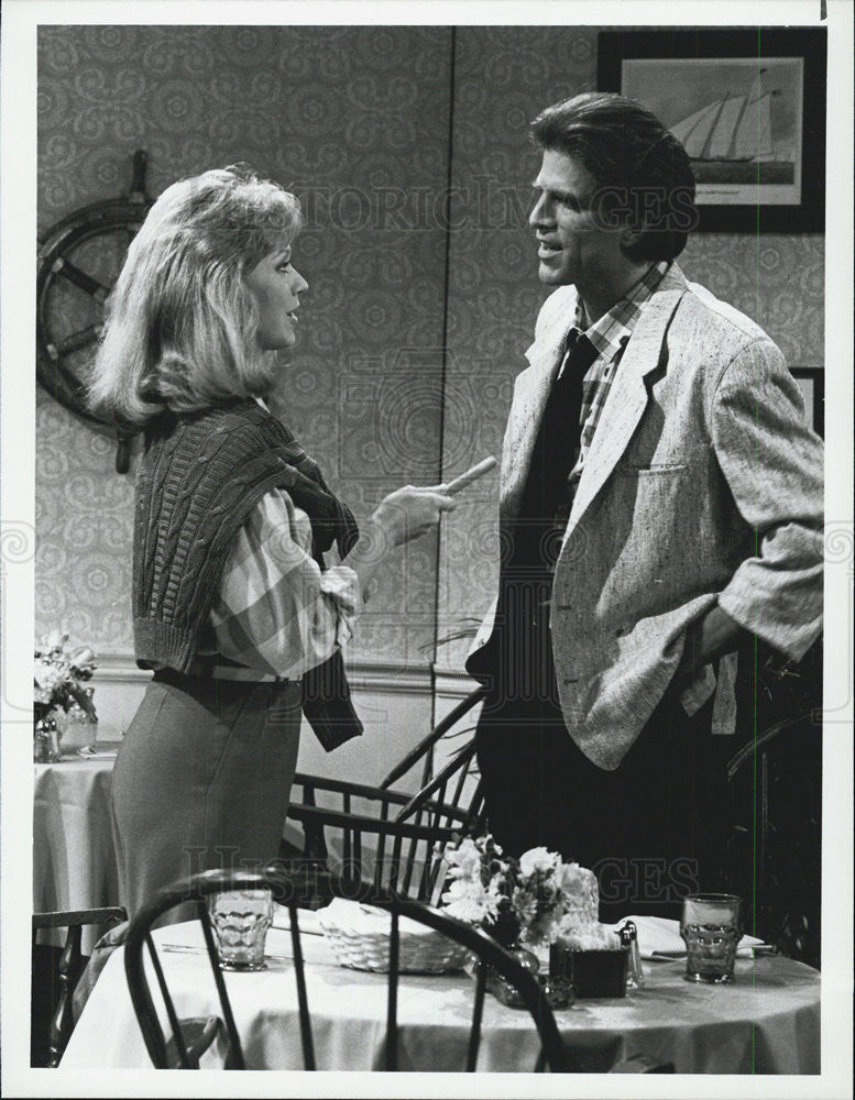 1987 Press Photo Shelley Long Ted Danson Actors Cheers - Historic Images