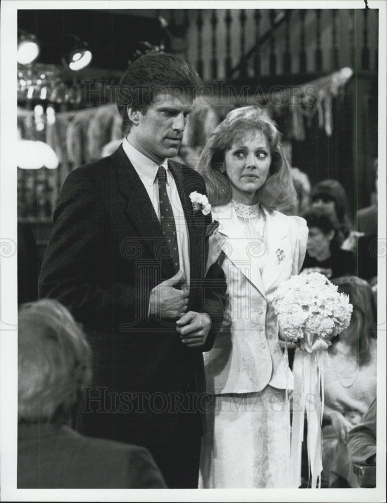 1987 Press Photo Ted Danson, Shelley Long, Cheers - Historic Images