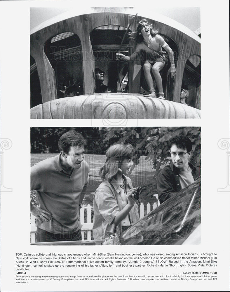 Press Photo Sam Huntington Tim Allen Martin Short Actors Jungle 2 Jungle - Historic Images