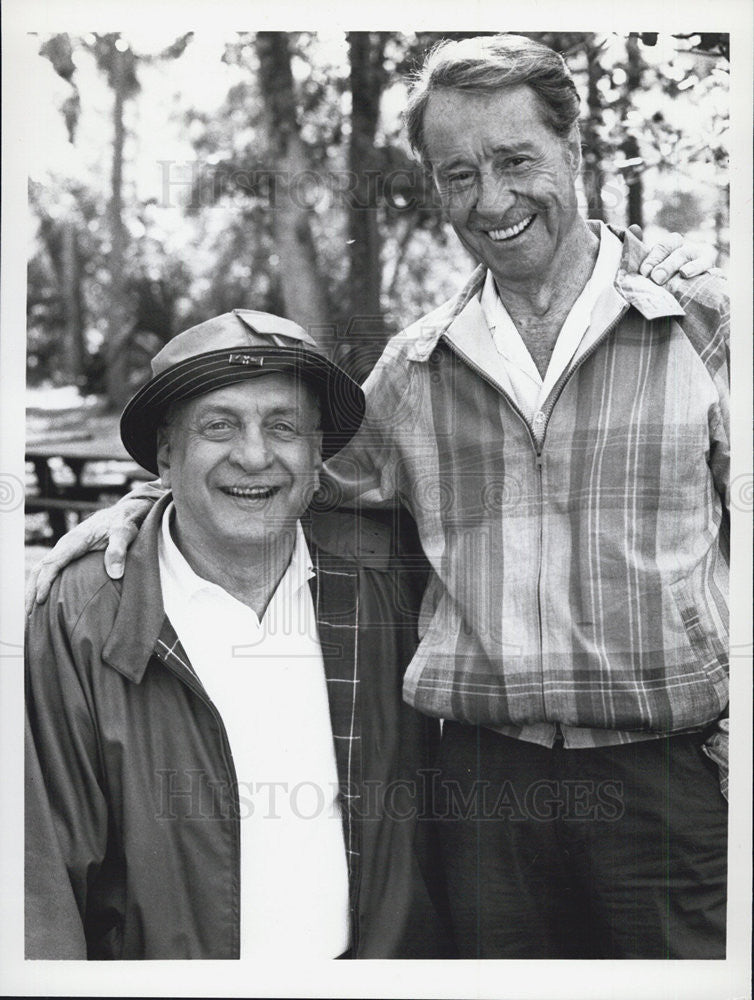 1989 Press Photo Don Ameche And George C. Scott Star In CBS Television Show Pals - Historic Images