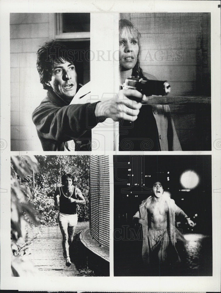 1980 Press Photo Dustin Hoffman & Marhe Keller in "Marathon Man" - Historic Images