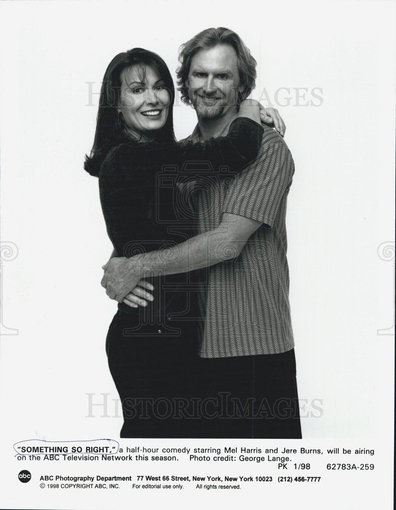 1998 Press Photo ABC TV Something So Right, Mel Harris and Jere Burns - Historic Images