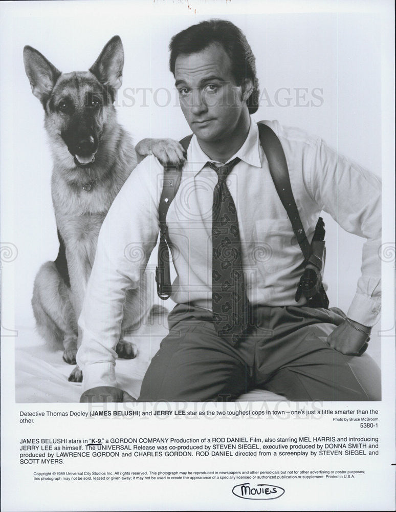 1989 Press Photo James Belushi Actor K-9 - Historic Images