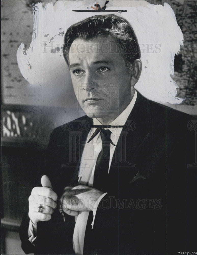 1963 Press Photo Richard Burton Actor - Historic Images