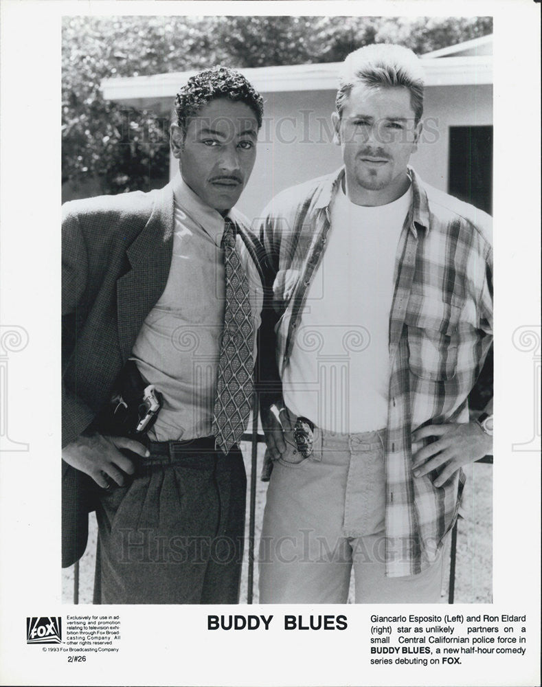 1993 Press Photo Giancarlo Esposito Actor Ron Eldard Buddy Blues Comedy Series - Historic Images