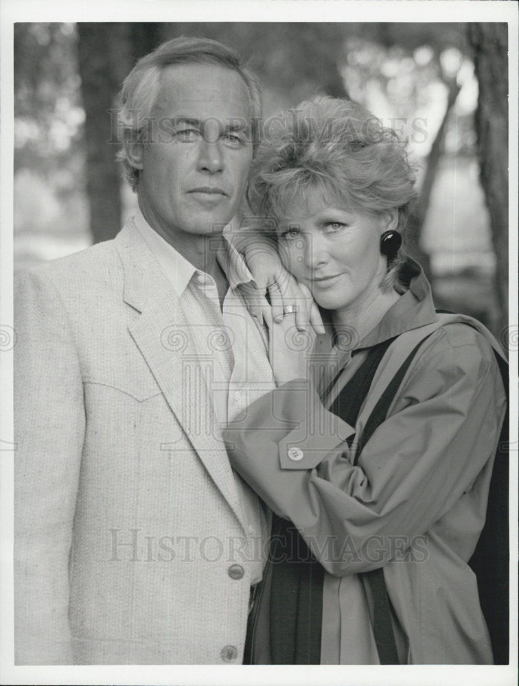 1985 Press Photo Steve Kanaly Actor Susan Howard Actress Dallas Drama TV Series - Historic Images