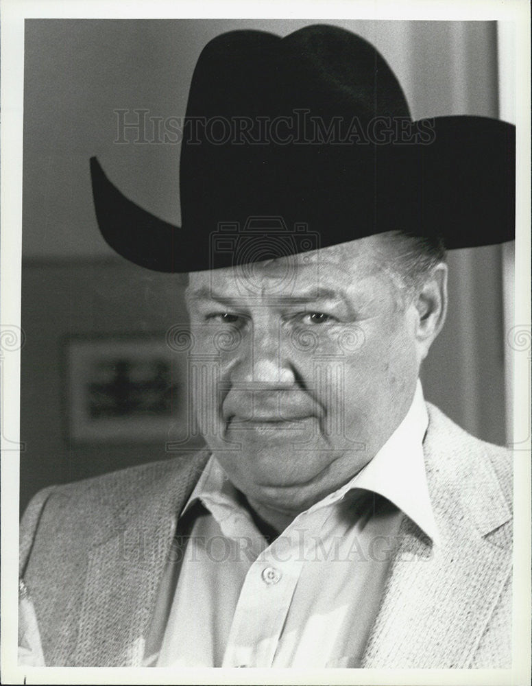 1981 Press Photo Clifton James in &quot;Texas&quot; on NBC TV. - Historic Images