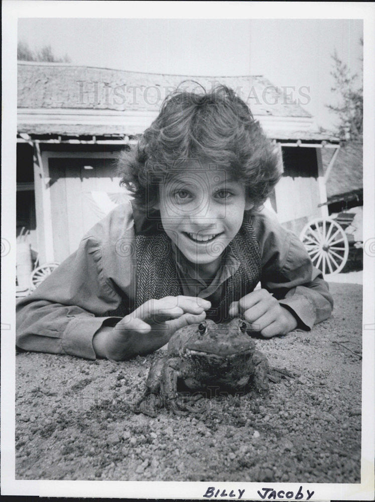 1981 Press Photo Billy Jacoby on &quot;The Notorious Jumping Frog of Calaveras - Historic Images