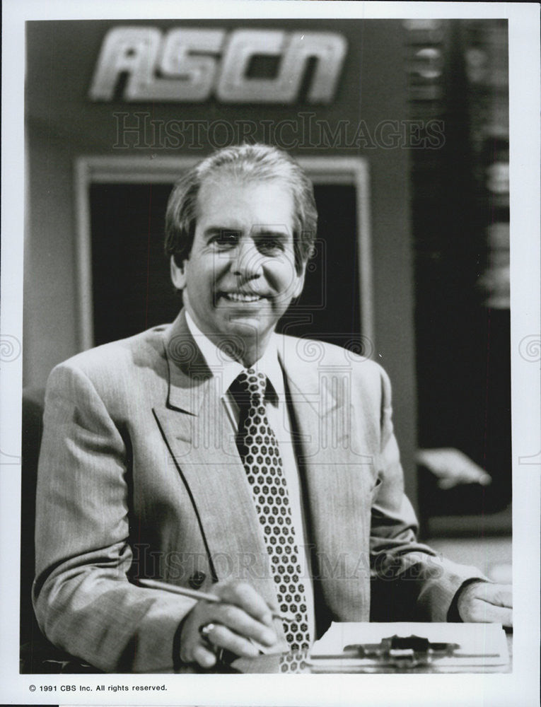 1991 Press Photo Lane Smith Sportscaster Good Sports - Historic Images