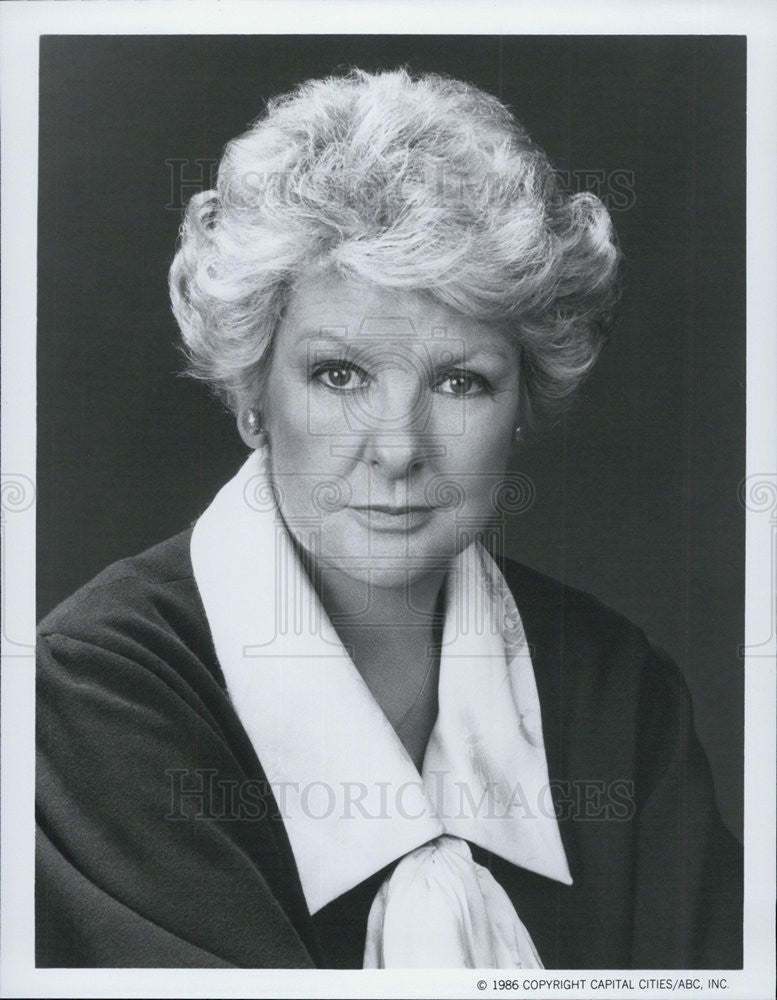 1986 Press Photo Elaine stritch on &quot;The Ellen Burstyn Show&quot; - Historic Images