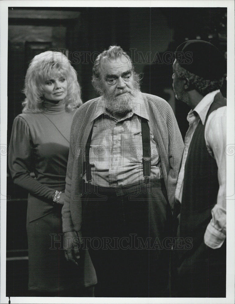 1986 Press Photo Loni Anderson Jack Leam Lee Weaver Actors Easy Street - Historic Images
