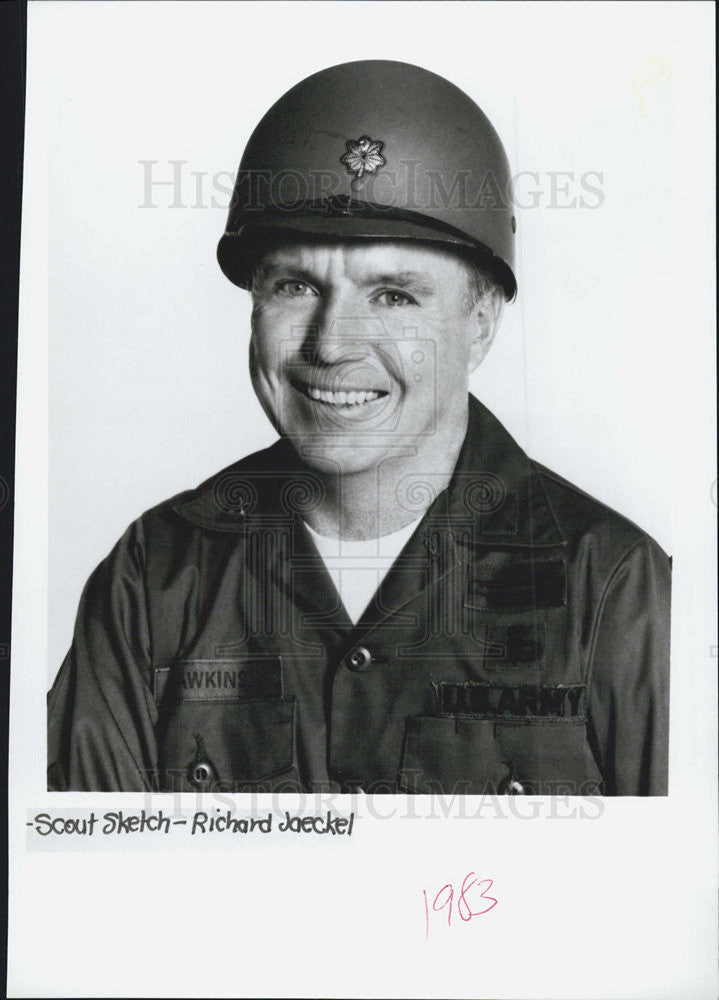 1983 Press Photo Richard Jaeckel. - Historic Images