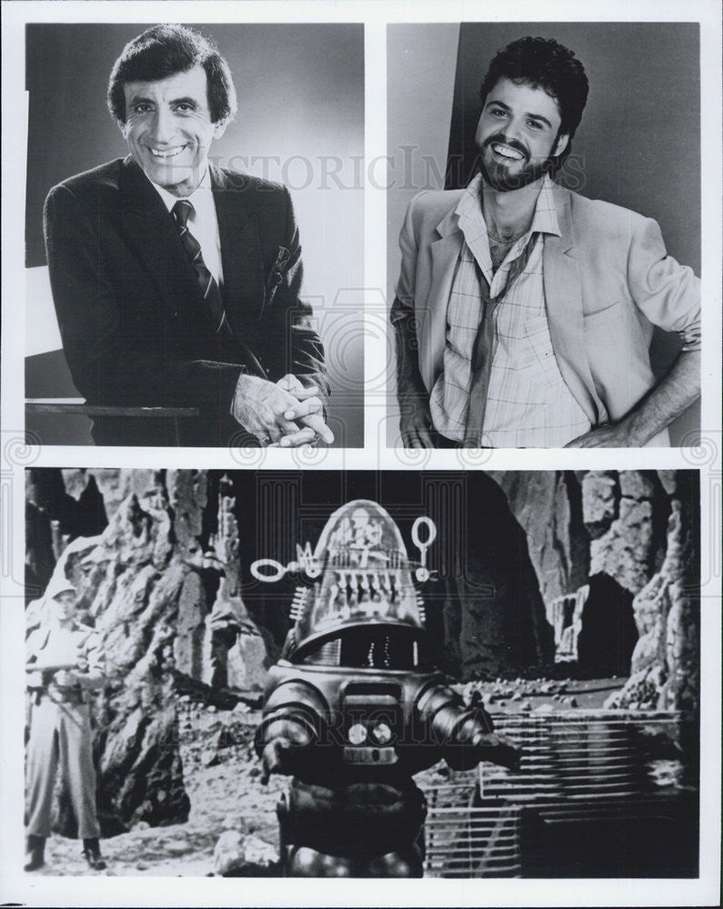 Press Photo Jamie Farr Donny Osmond Bobby The Robot Actors AfterMASH Forbidden - Historic Images