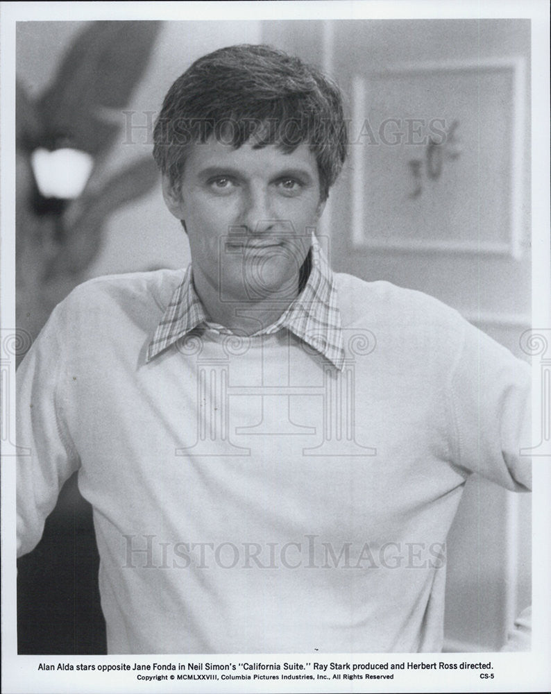 Alan Alda/Actor/Director/Screenwriter/Author 1978 vintage promo photo print  - Historic Images