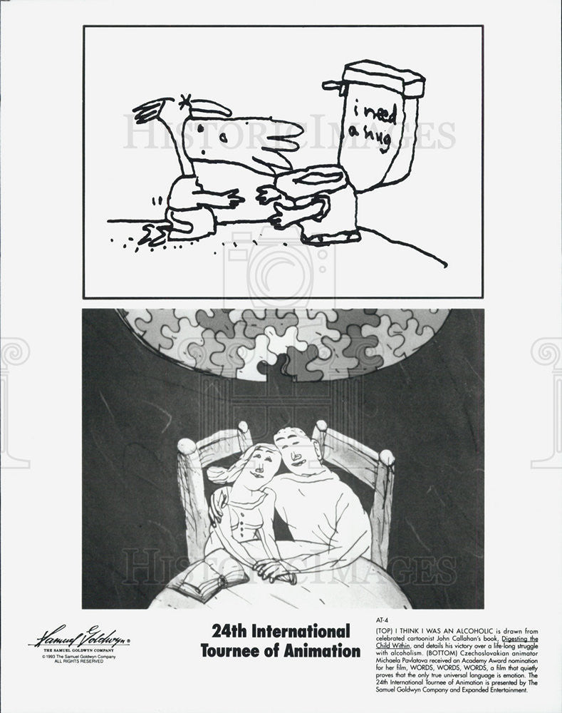 1993 Press Photo 24th International Tournee of animation Digesting the child - Historic Images