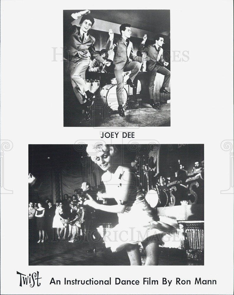 Press Photo Joey Dee Musician Scene Film Twist - Historic Images