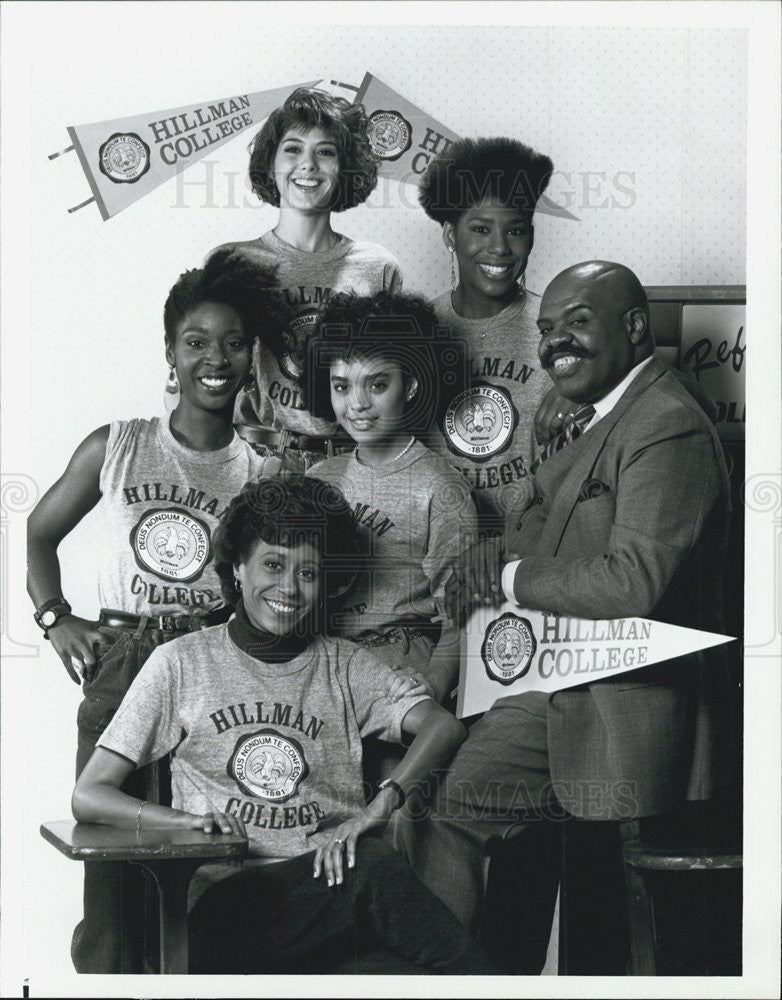 1987 Press Photo Lisa Bonet,Marisa Tomei, Dawnn Lewis, Ted Ross, Vernee Watson- - Historic Images