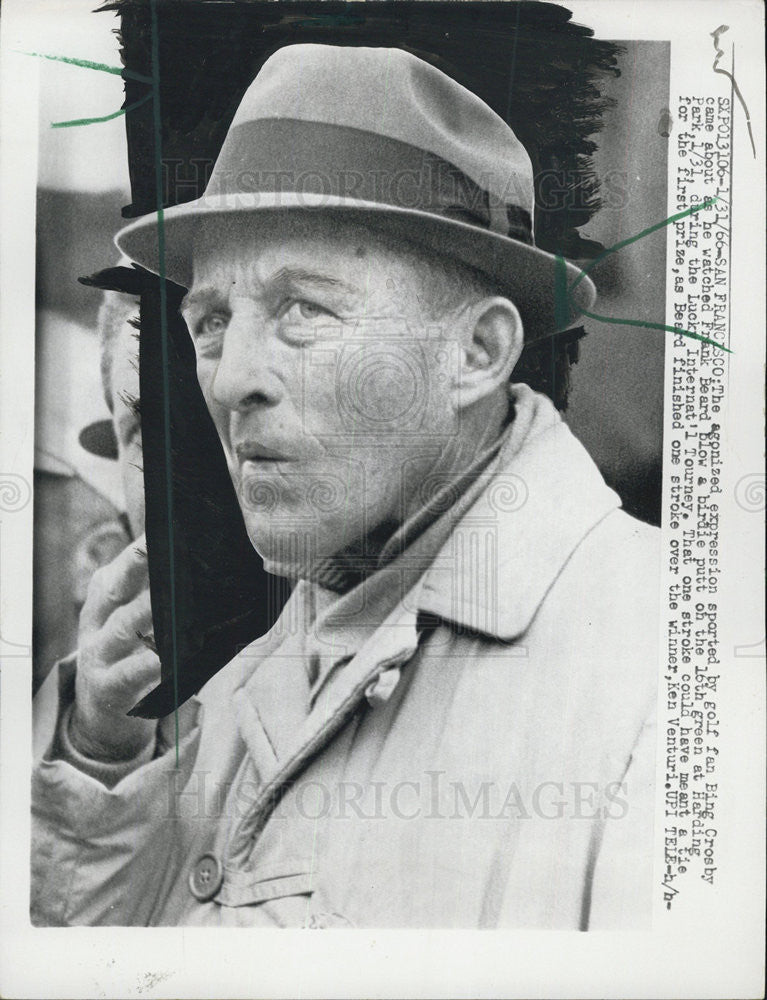 1966 Press Photo Bing Crosby - Historic Images