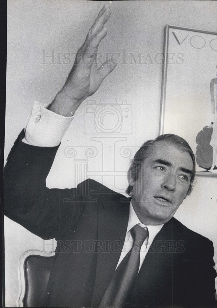 1974 Press Photo Actor Gregory Peck - Historic Images