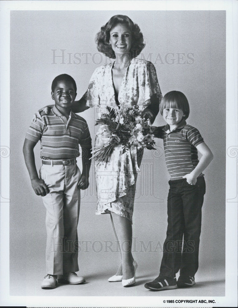 1985 Press Photo Gary Coleman, Mary Ann Mobley &amp; Danny Cooksey in &quot;Different - Historic Images