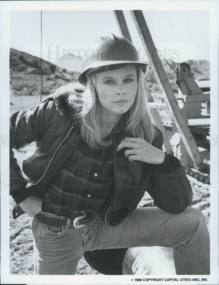 1986 Press Photo Greta Blackburn Actress Dynasty - Historic Images