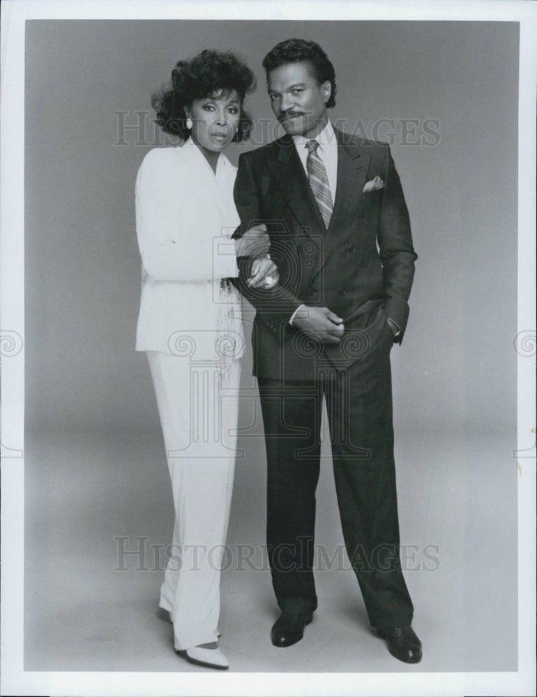 1984 Press Photo Billy Dee Williams Actor Diahann Carroll Actress Dynasty Drama - Historic Images