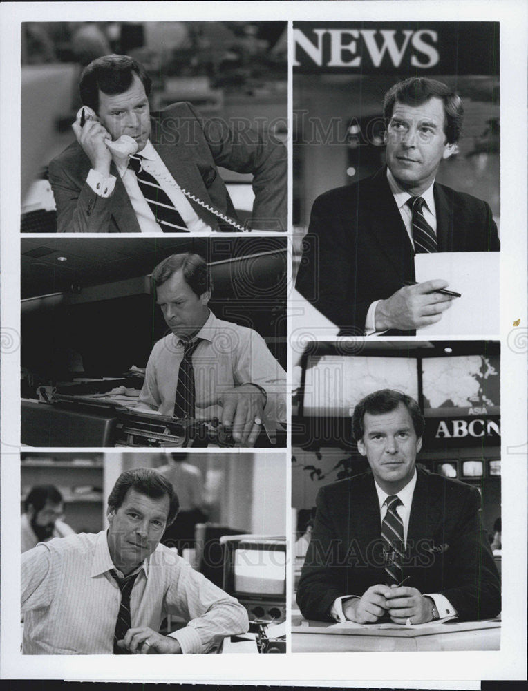 1983 Press Photo Peter Jennings anchors &quot;JFK&quot; - Historic Images