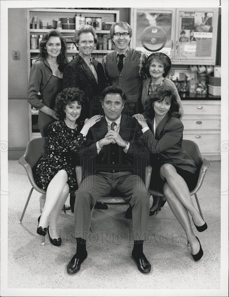 1990 Press Photo Judd Hirsch, Jane Carr, Susan Walters, Jere Burns, Billie Bird - Historic Images