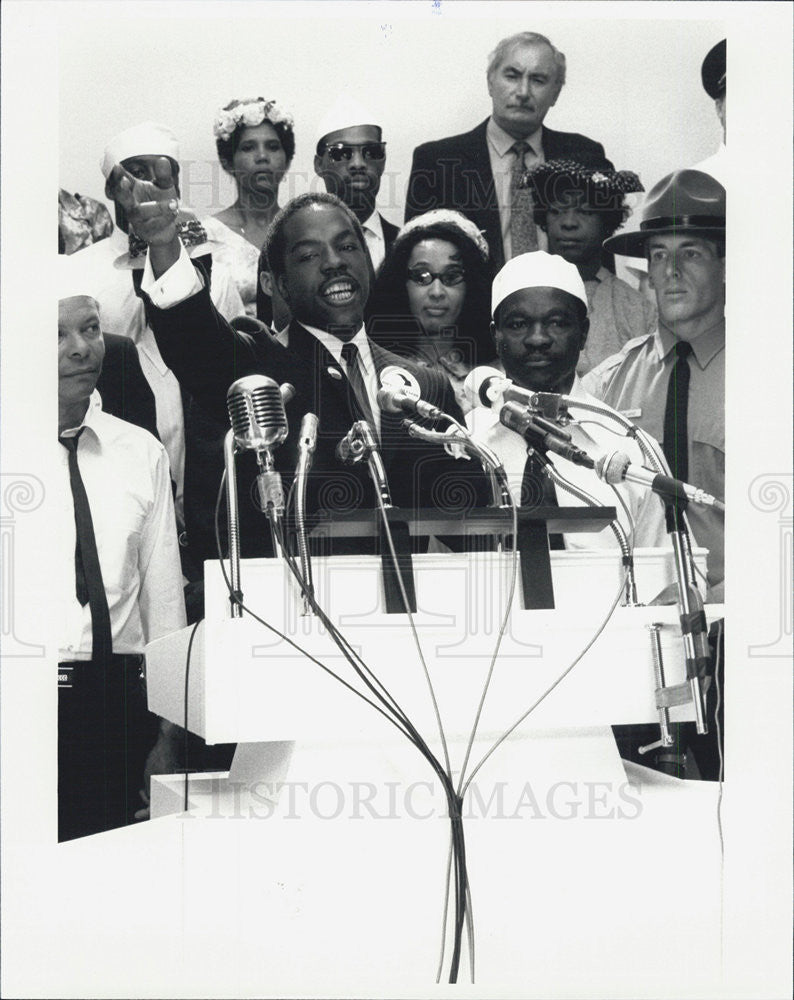 Press Photo Leland Gantt Actor Hoover Vs. Kennedys Second Civil War - Historic Images