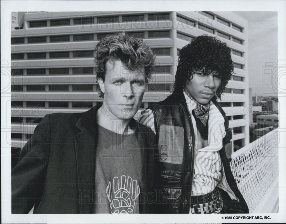 1985 Press Photo Nicholas Campbell Stoney Jackson Insiders Television Series - Historic Images