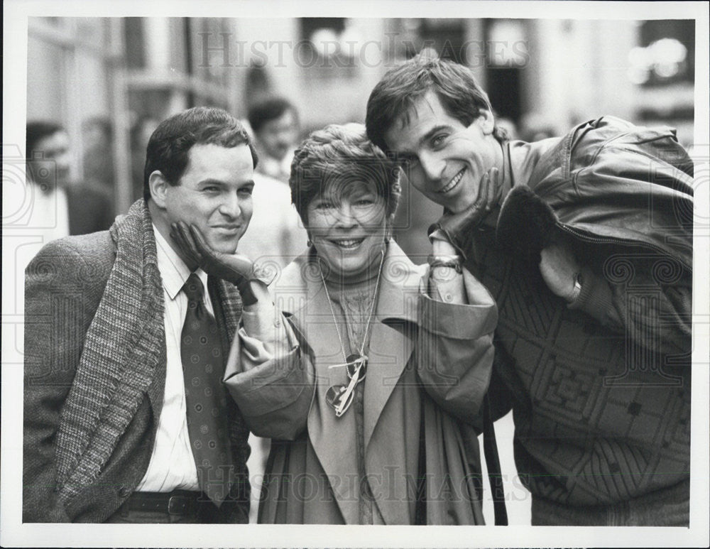 1987 Press Photo Jason Alexander John Bolger Anne Jackson Actors As World Turns - Historic Images