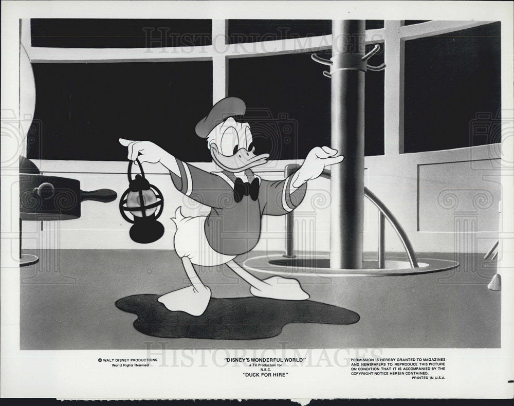 Press Photo Donald Duck Character Duck For Hire - Historic Images