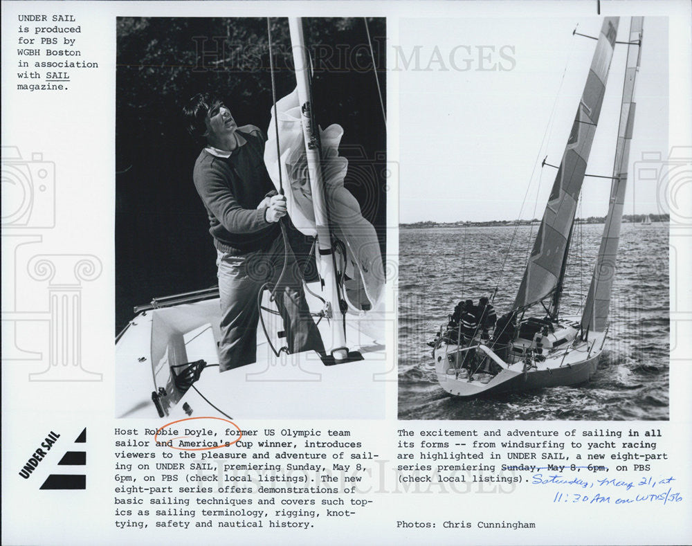 Press Photo Robbie Doyle Actor Under Sail - Historic Images