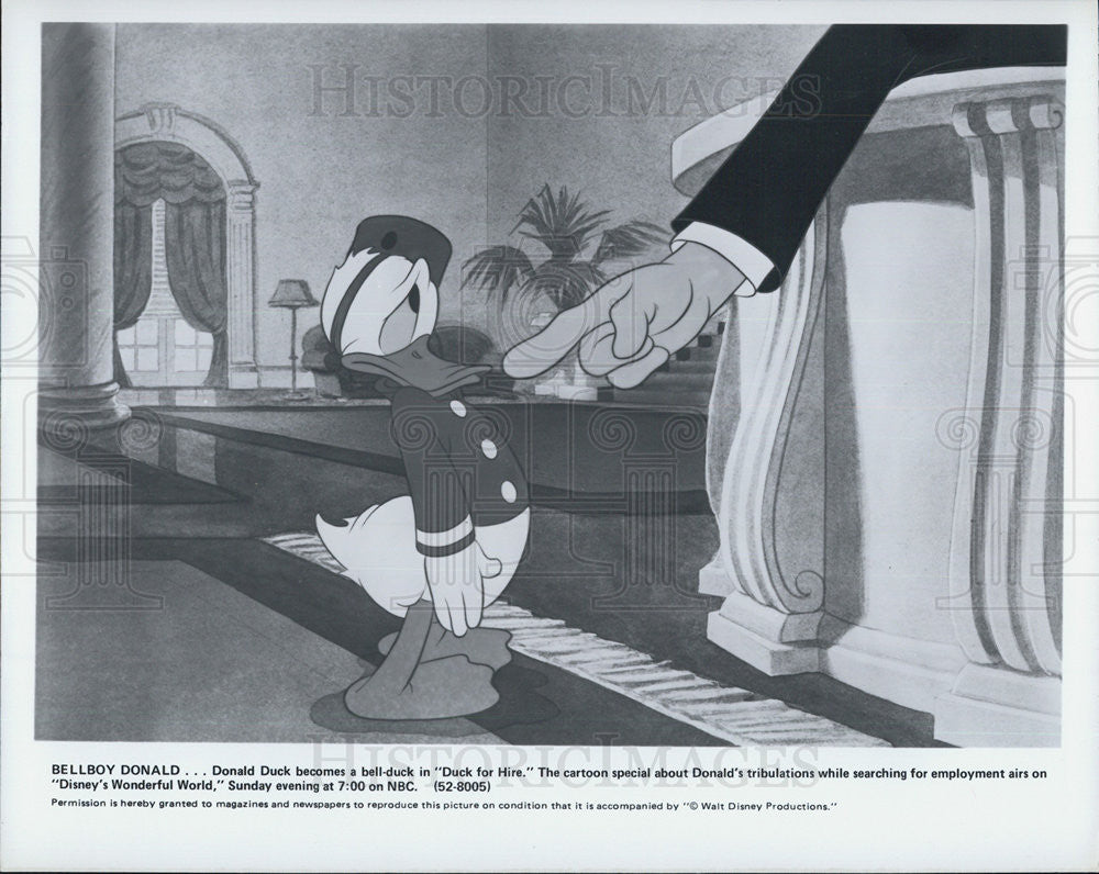 Press Photo Donald Duck Character Duck For Hire - Historic Images