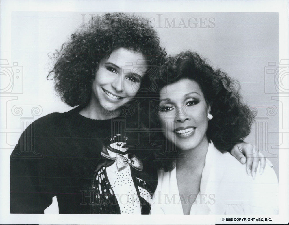 1986 Press Photo Troy Beyer Diahann Carroll Actresses Dynasty - Historic Images