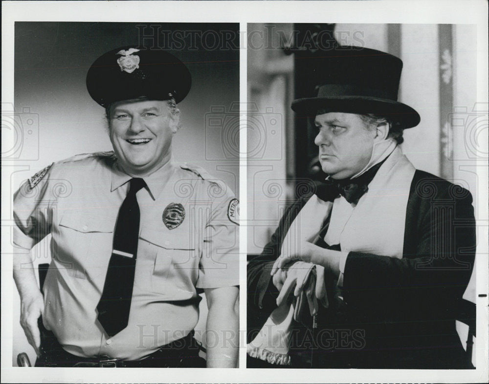 1975 Press Photo Charles Durning Actor Cop And Kid Rivalry - Historic Images