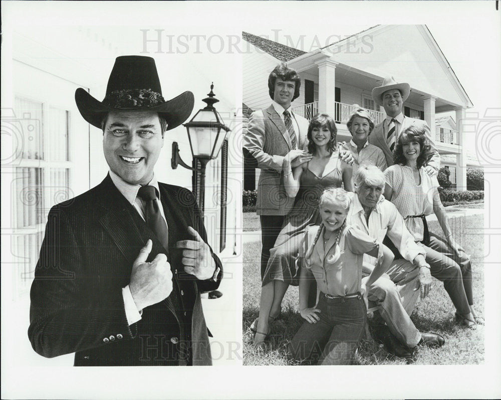 1988 Press Photo Larry Charlene Tilton Victoria Principal Patrick Duffy Barbara - Historic Images