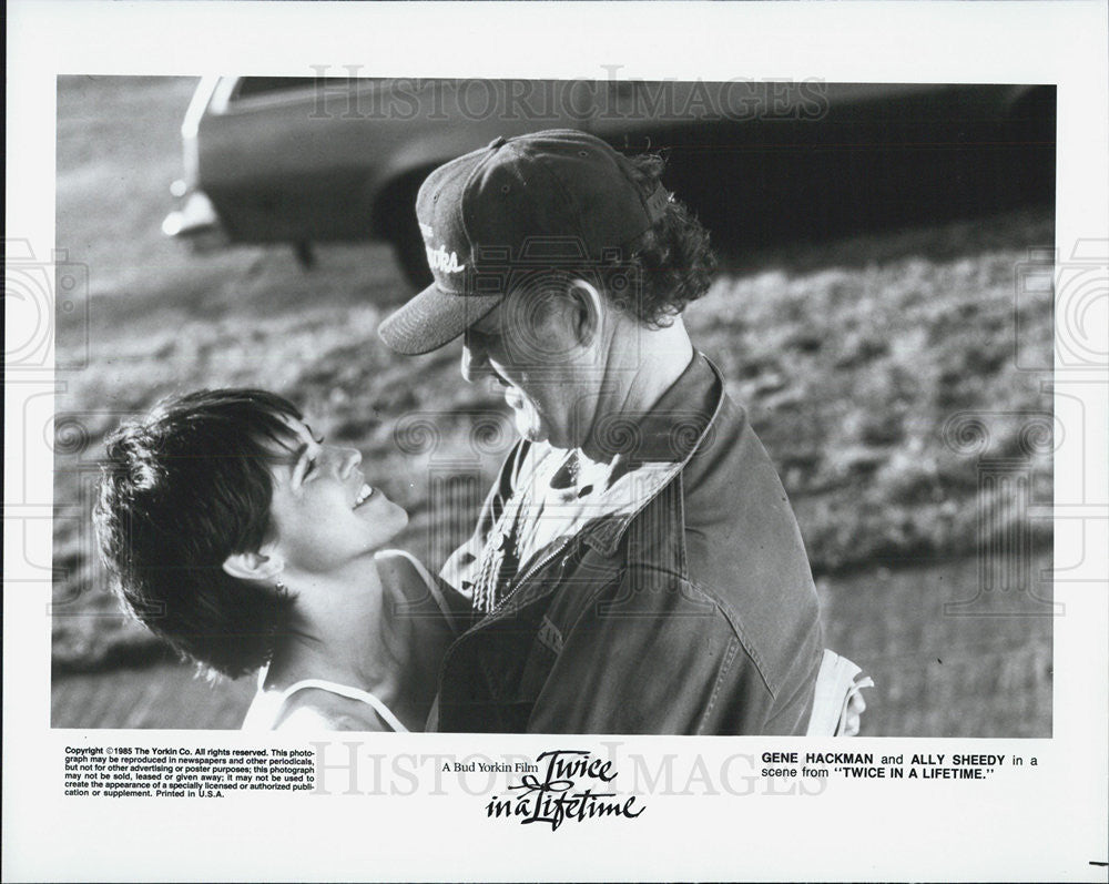 1985 Press Photo Gene Hackman &amp; Ally Sheedy in &quot;Twice in a Lifetime&quot; - Historic Images