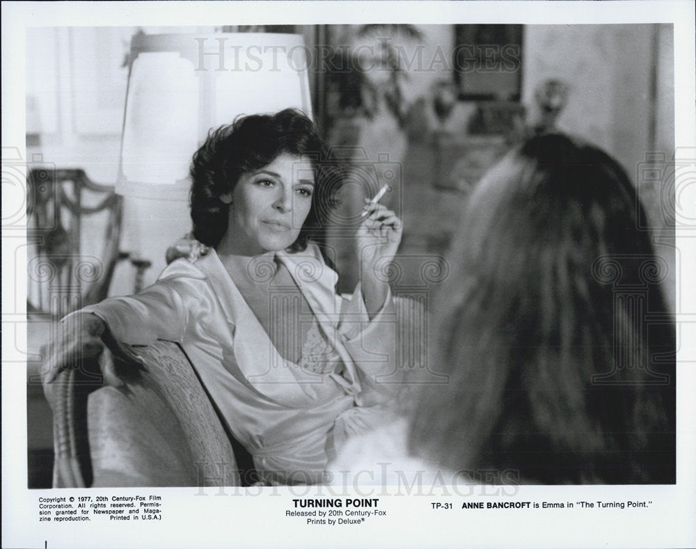 1977 Press Photo Anne Bancroft in &quot;Turning Point&quot; - Historic Images