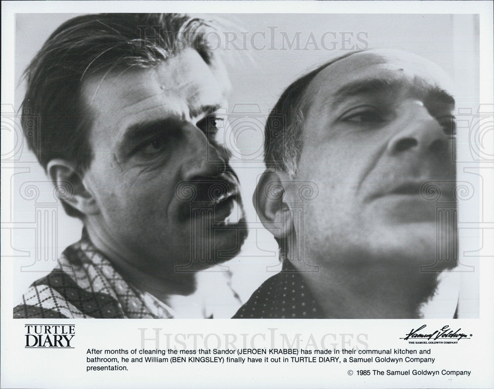 Jeroen Krabbe Ben Kingsley Turtle Diary Film Drama 1985 Press Photo - Historic Images