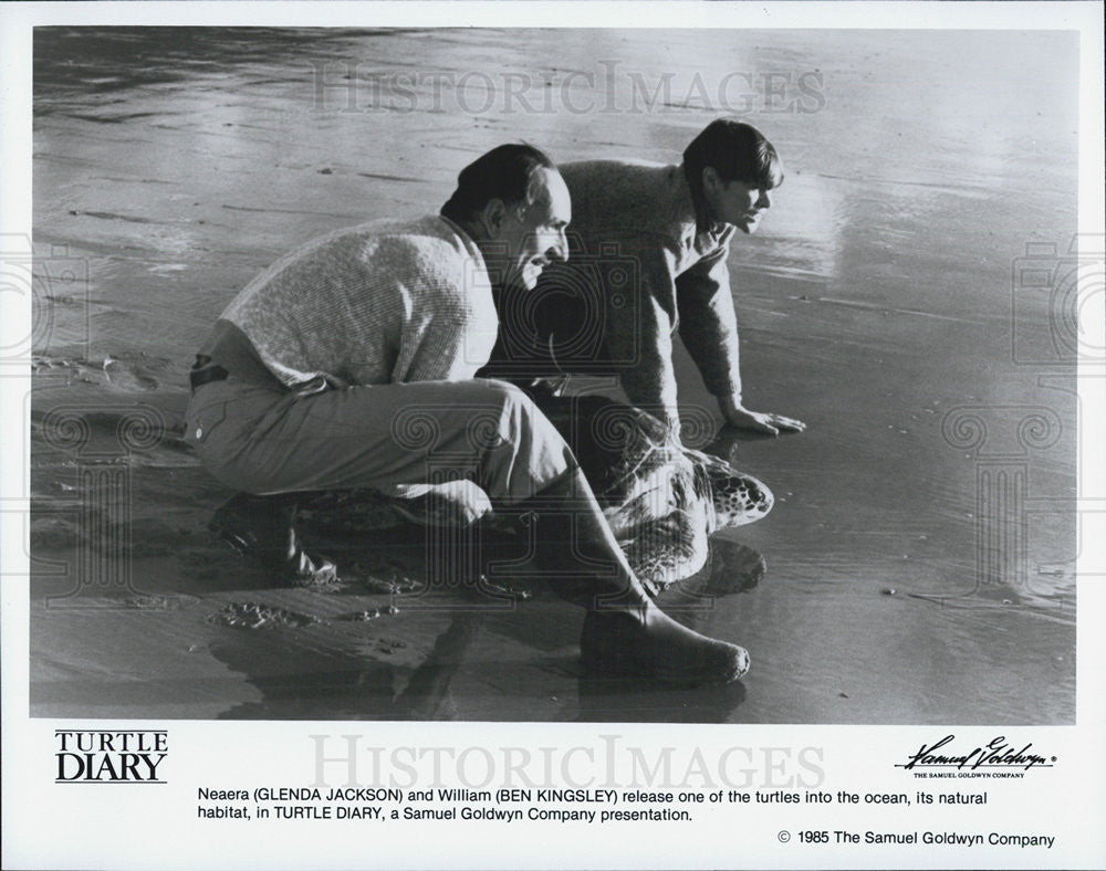 Glenda Jackson Ben Kingsley Actor Turtle Diary 1985 Press Photo - Historic Images