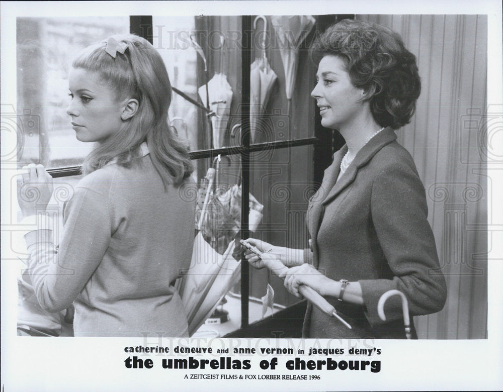 1997 Press Photo Catherine Deneuv Anne Vernon THE UMBRELLAS OF CHERBOURG - Historic Images