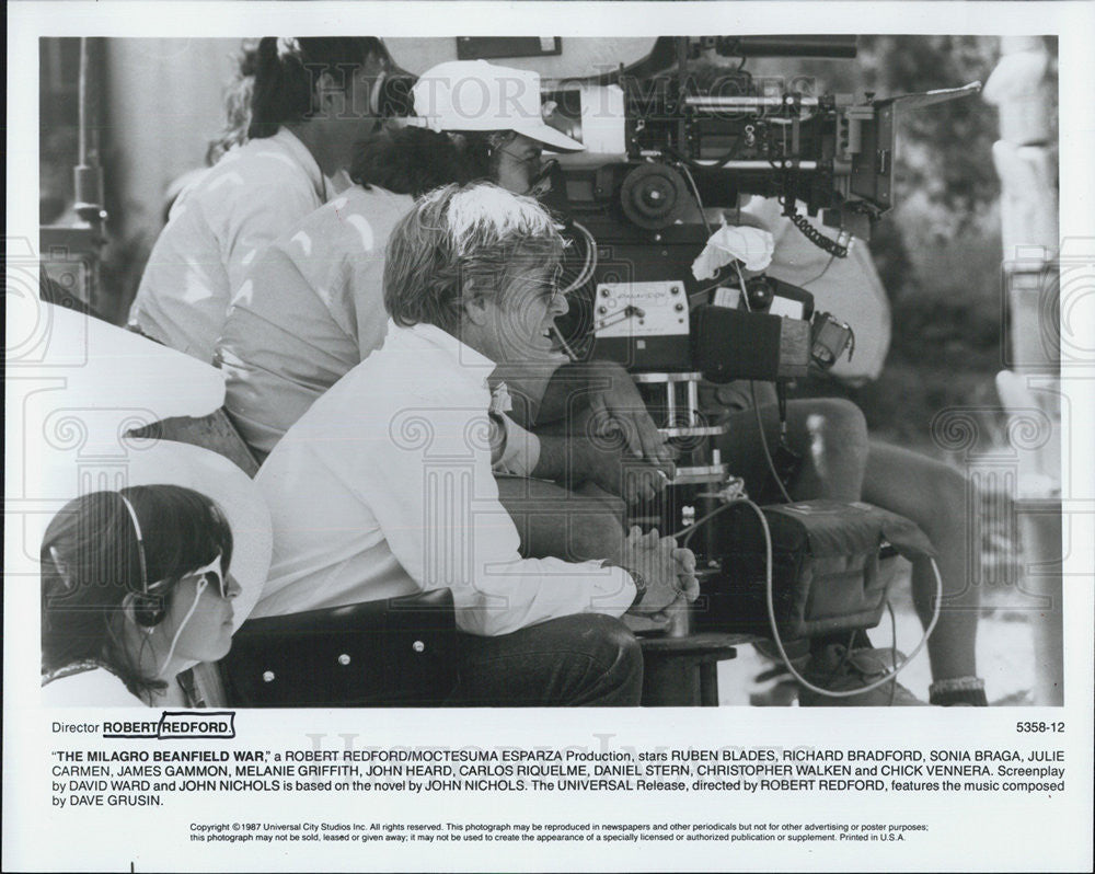 1987 Press Photo Robert Redford Film Actor Director - Historic Images